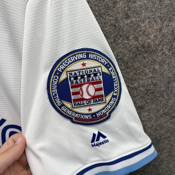 Alomar Toronto Blue Jays Jersey Mens Large White MLB Majestic 12 HOF Baseball - Picture 5 of 11